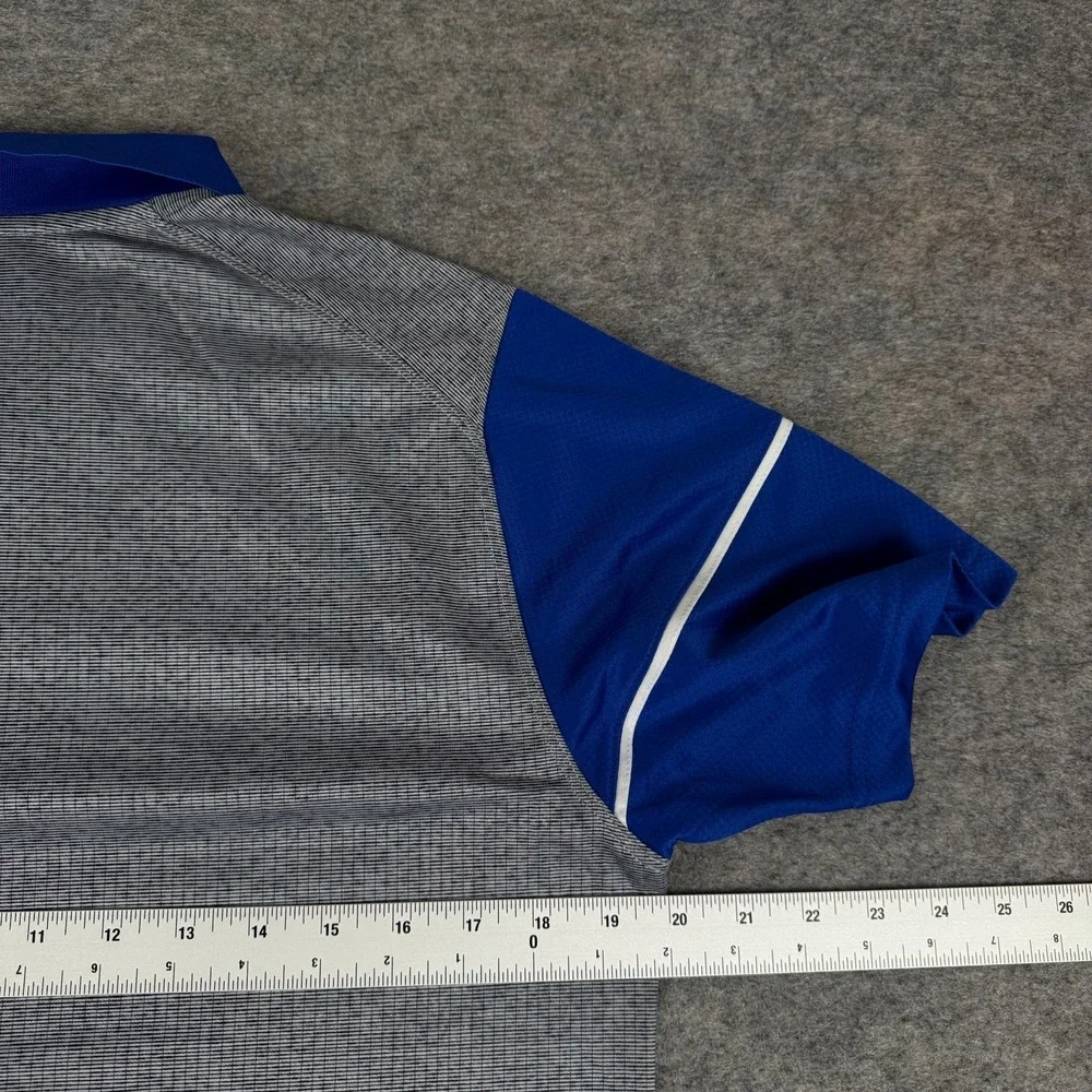 Nike Dri Fit Polo Shirt Florida Gators Polyester Gray Blue Mens Small S